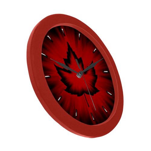 Canada Maple Leaf Clock Cool Circular Plastic Wall clock