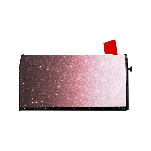 rose gold Glitter gradient Mailbox Cover