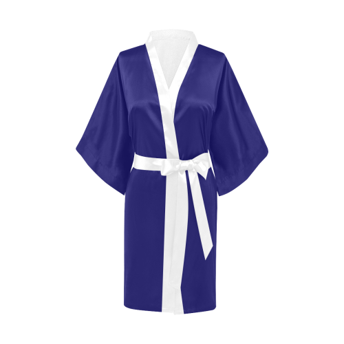 Dolphin Love Royal Blue/White Kimono Robe