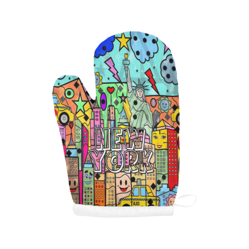New York by Nico Bielow Oven Mitt (Two Pieces)