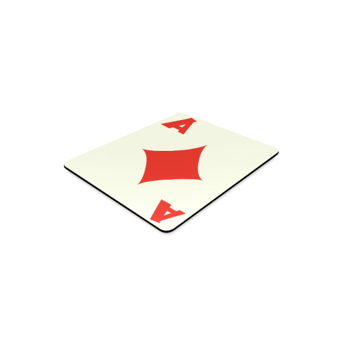 Playing Card Ace of Diamonds Rectangle Mousepad