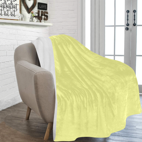 color canary yellow Ultra-Soft Micro Fleece Blanket 54''x70''