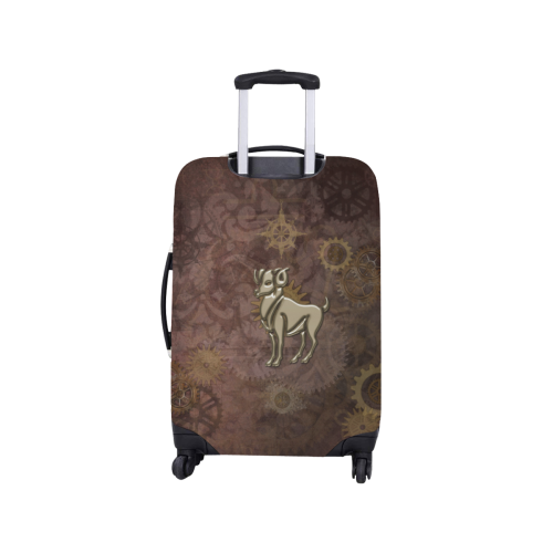 Steampunk Zodiac Aries Luggage Cover/Small 18"-21"