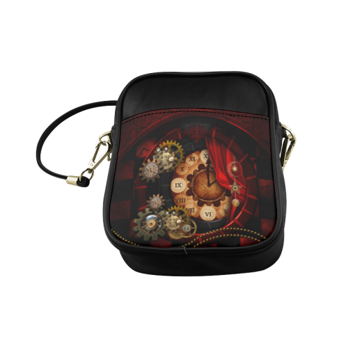 Steampunk, wonderful clockwork Sling Bag (Model 1627)
