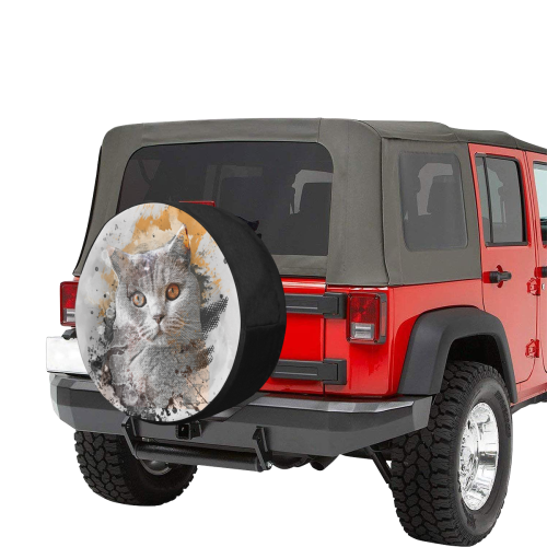 cat kitty art #cat #kitty 34 Inch Spare Tire Cover