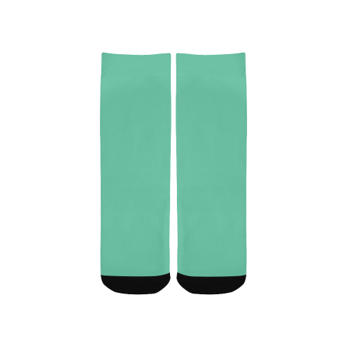 color medium aquamarine Kids' Custom Socks
