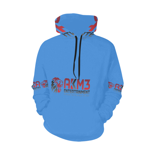 ak3mlogo All Over Print Hoodie for Men/Large Size (USA Size) (Model H13)