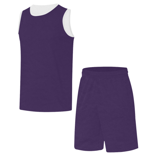 color Russian violet All Over Print Basketball Uniform