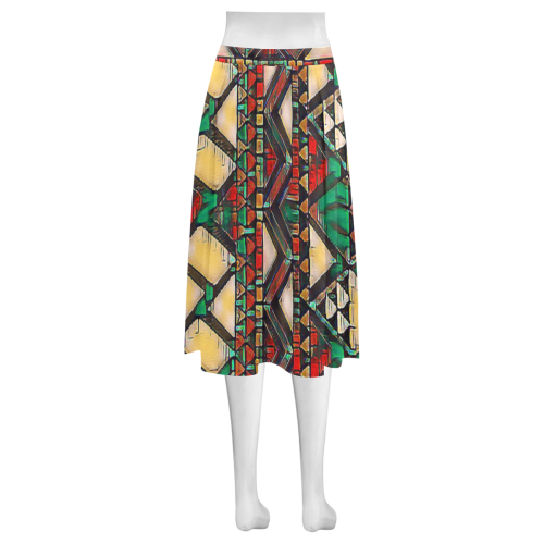 Pan-Africa Mnemosyne Women's Crepe Skirt (Model D16)