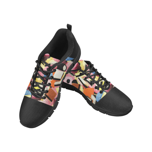 Fun Graphic Print on Sport shoes Women's Breathable Running Shoes/Large (Model 055)