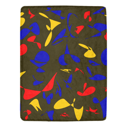 zappwaits abstract 1 Ultra-Soft Micro Fleece Blanket 60"x80"