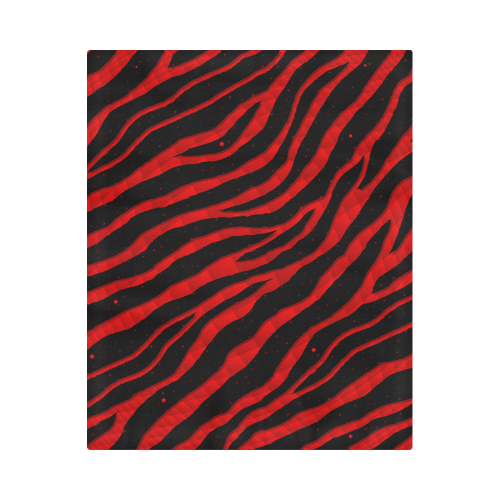 Ripped SpaceTime Stripes - Red Duvet Cover 86"x70" ( All-over-print)