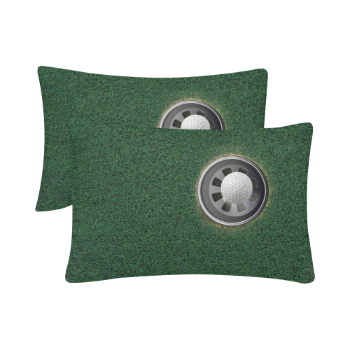 Hole in One Golf Cup and Ball Custom Pillow Case 20"x 30" (One Side) (Set of 2)