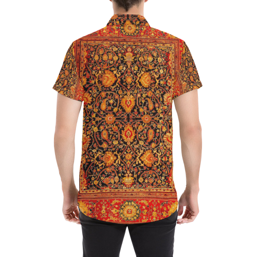 PERSIAN PATTERNS Men's All Over Print Short Sleeve Shirt/Large Size (Model T53)
