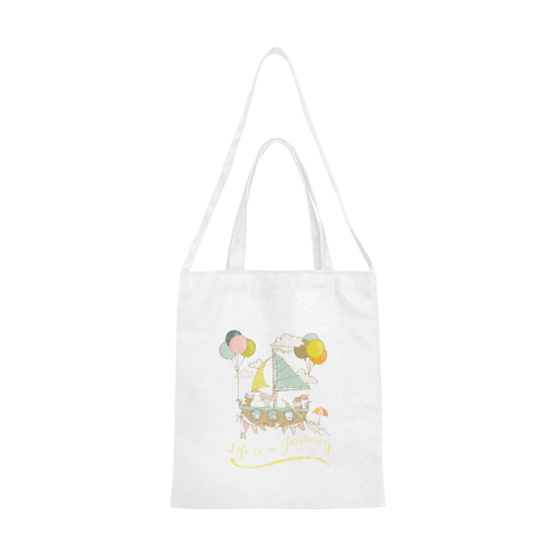 Life is a journey Canvas Tote Bag/Medium (Model 1701)