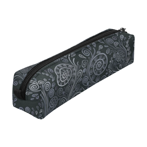 Soft Blue 3D Psychedelic Ornamental Pencil Pouch/Small (Model 1681)