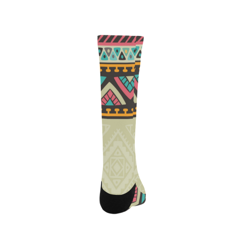Beautiful Ethnic Tiki Design Men's Custom Socks