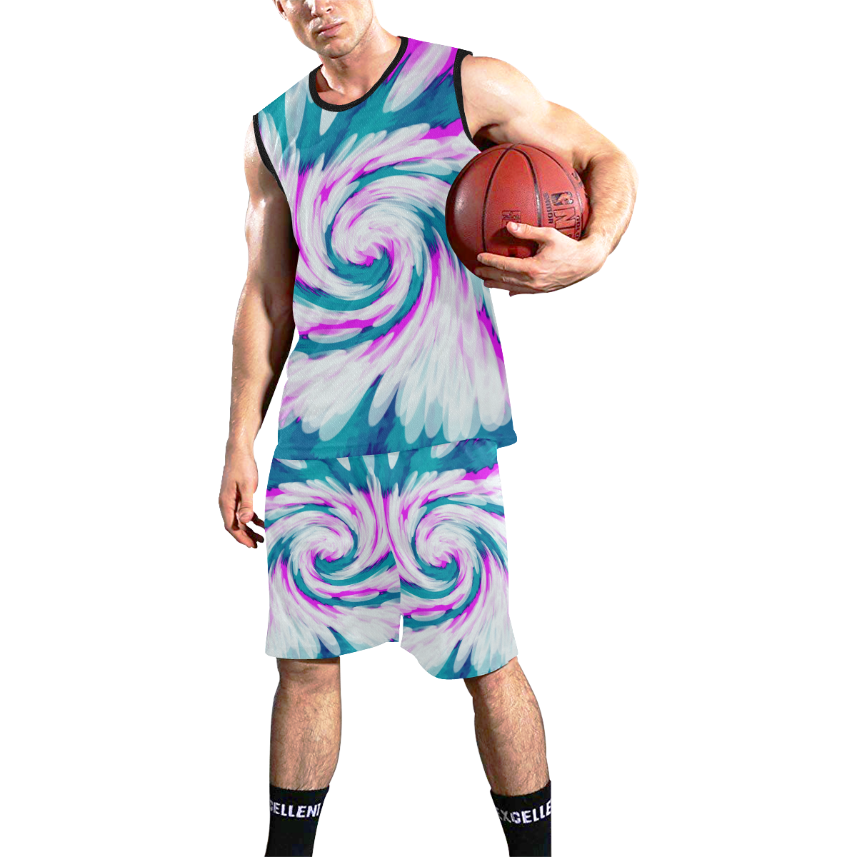 tie dye basketball jersey