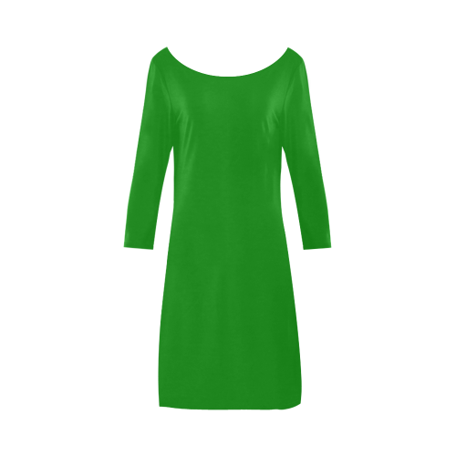 color green Bateau A-Line Skirt (D21)