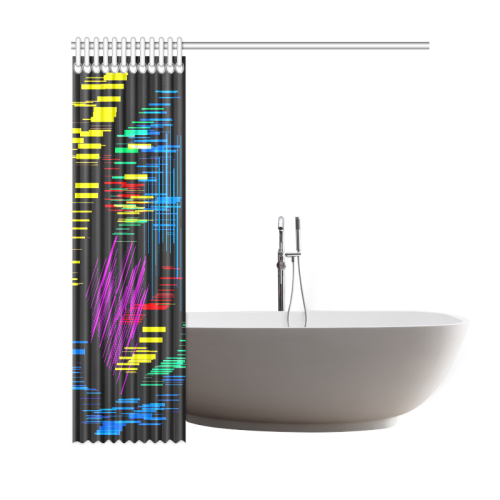 New Pattern factory 2A by JamColors Shower Curtain 69"x72"
