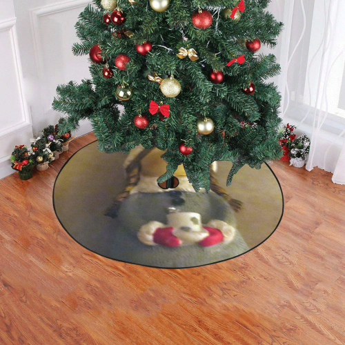 merry christmas 722 by JamColors Christmas Tree Skirt 47" x 47"