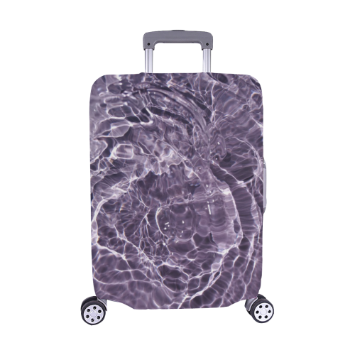 Lilac Bubbles Luggage Cover/Medium 22"-25"