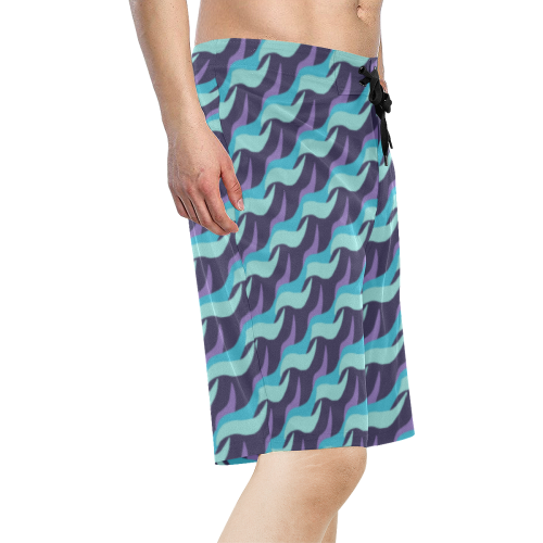 80 Tides Men's All Over Print Board Shorts (Model L16)