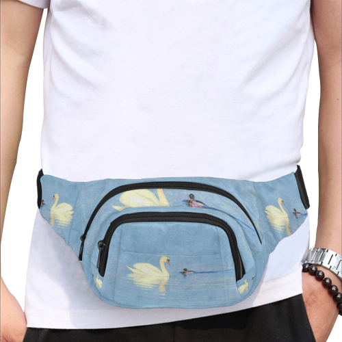 Swan Meets Duck. Inspired by the Magic Island of Gotland. Fanny Pack/Small (Model 1677)