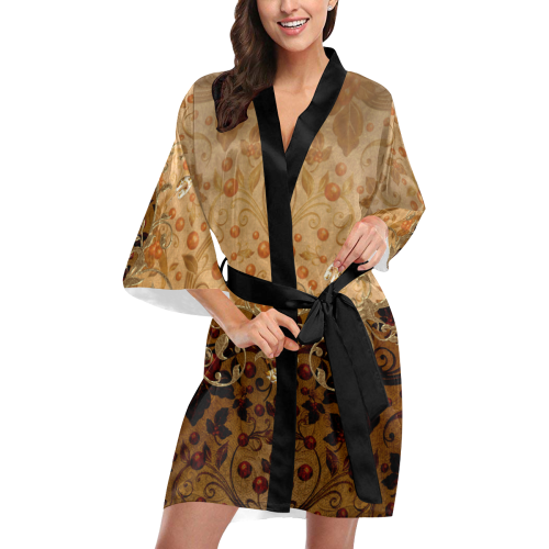 Wonderful decorative floral design Kimono Robe