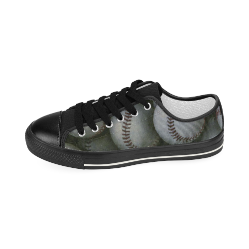 Baseball Lowtop Women's Classic Canvas Shoes (Model 018)