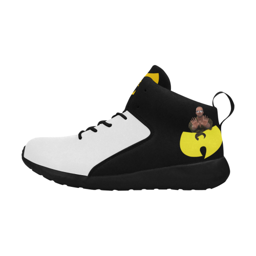 Wu-Tang's DJ W.I.Z 3D White On Black Men's Chukka Training Shoes Men's Chukka Training Shoes (Model 57502)