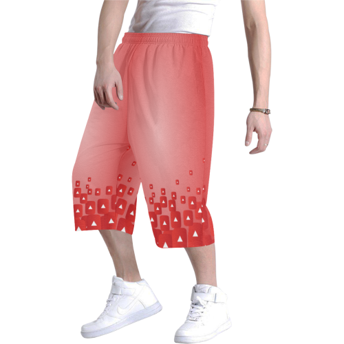 youtube 3D Baggy Shorts Men's All Over Print Baggy Shorts (Model L37)