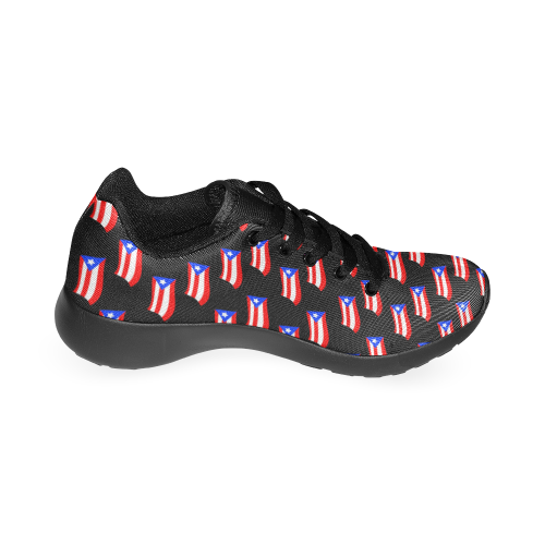 Puerto Rican Flags White Women’s Running Shoes (Model 020)
