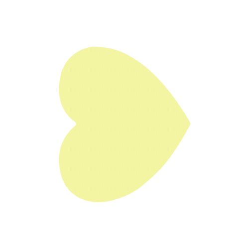 color canary yellow Heart-shaped Mousepad