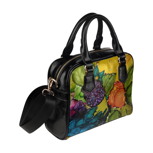 Fruit & Flowers Shoulder Handbag (Model 1634)