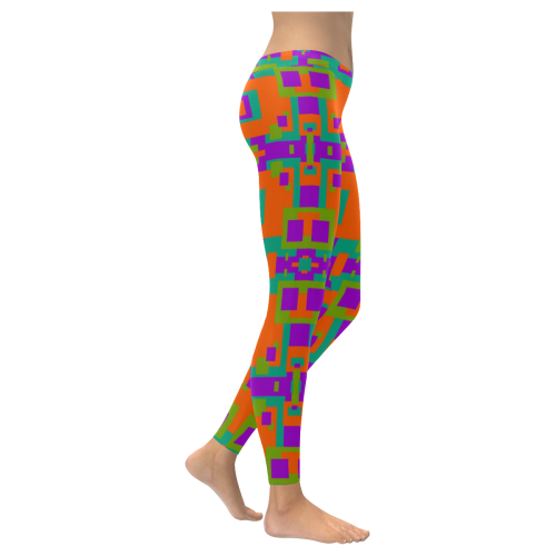 tangerine dream Women's Low Rise Leggings (Invisible Stitch) (Model L05)