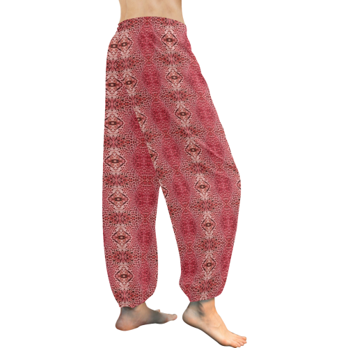 leopard red skin 3 Women's All Over Print Harem Pants (Model L18)