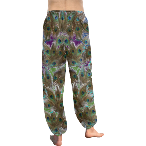 peacock design pants Women's All Over Print Harem Pants (Model L18)