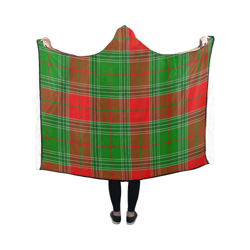 Christmas Plaid Hooded Blanket 50''x40''
