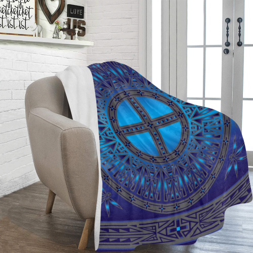 Ancestors Blue Ultra-Soft Micro Fleece Blanket 60"x80"