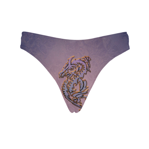 Awesome chinese dragon Women's All Over Print Thongs (Model L30)