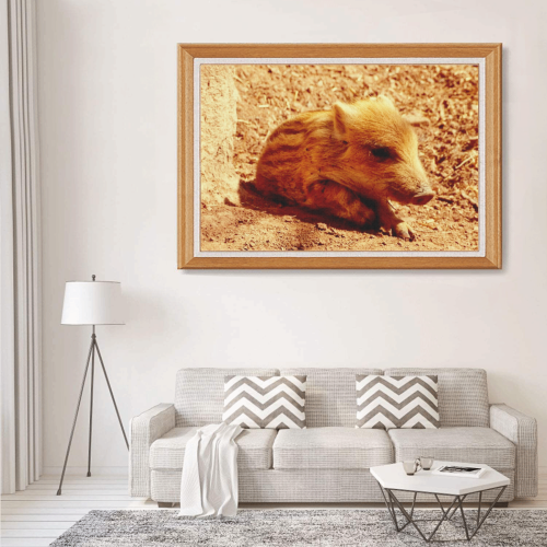 baby Boar by JamColors 1000-Piece Wooden Photo Puzzles