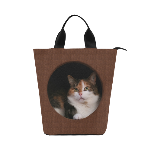The Kitty In The Hole Nylon Lunch Tote Bag (Model 1670)