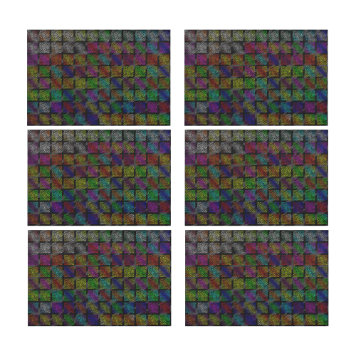 Ripped SpaceTime Stripes Collection Placemat 12’’ x 18’’ (Set of 6)