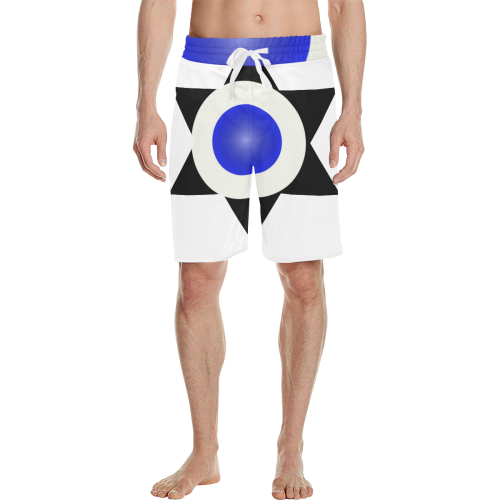 TEXAS BLUE STAR Men's All Over Print Casual Shorts (Model L23)