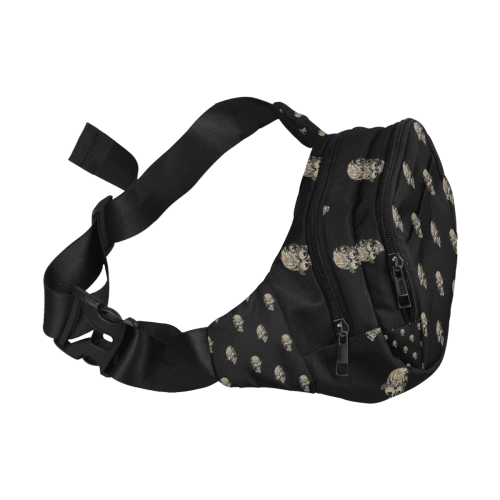 sparkling skulls C by JamColors Fanny Pack/Small (Model 1677)