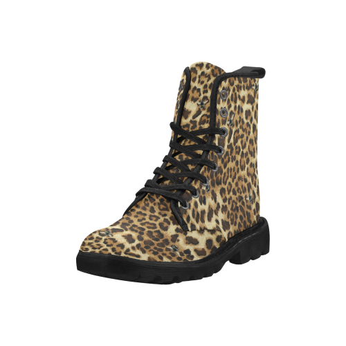 Buzz Leopard Martin Boots for Men (Black) (Model 1203H)