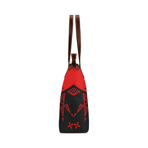 Night Stars Red Shoulder Tote Bag (Model 1646)