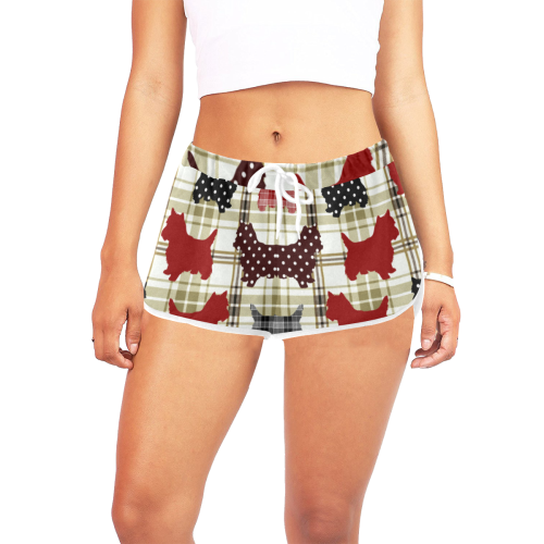 Westie Women's All Over Print Relaxed Shorts (Model L19)