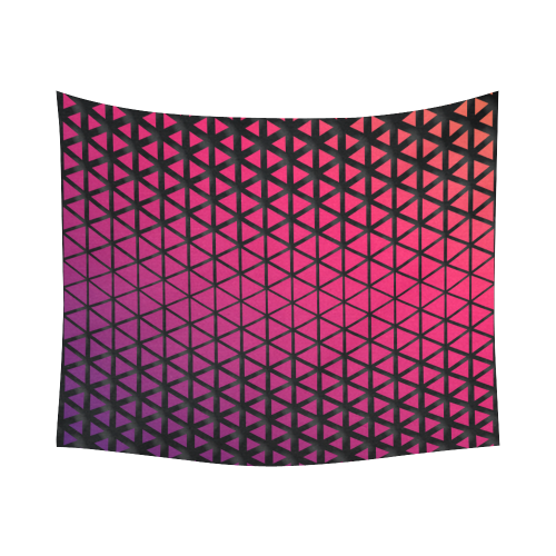 triangle patterns #pattern Cotton Linen Wall Tapestry 60"x 51"